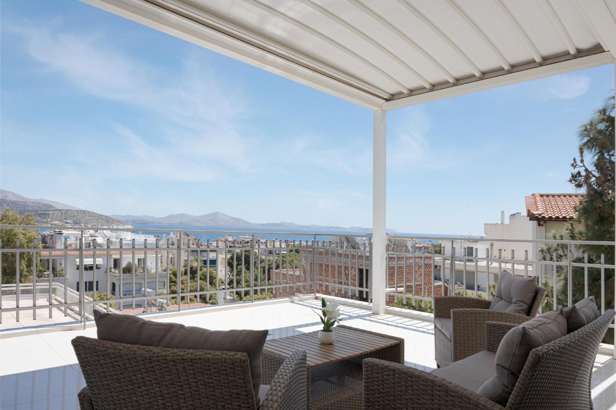Athenian Riviera Penthouse Apartment Varkiza Esterno foto