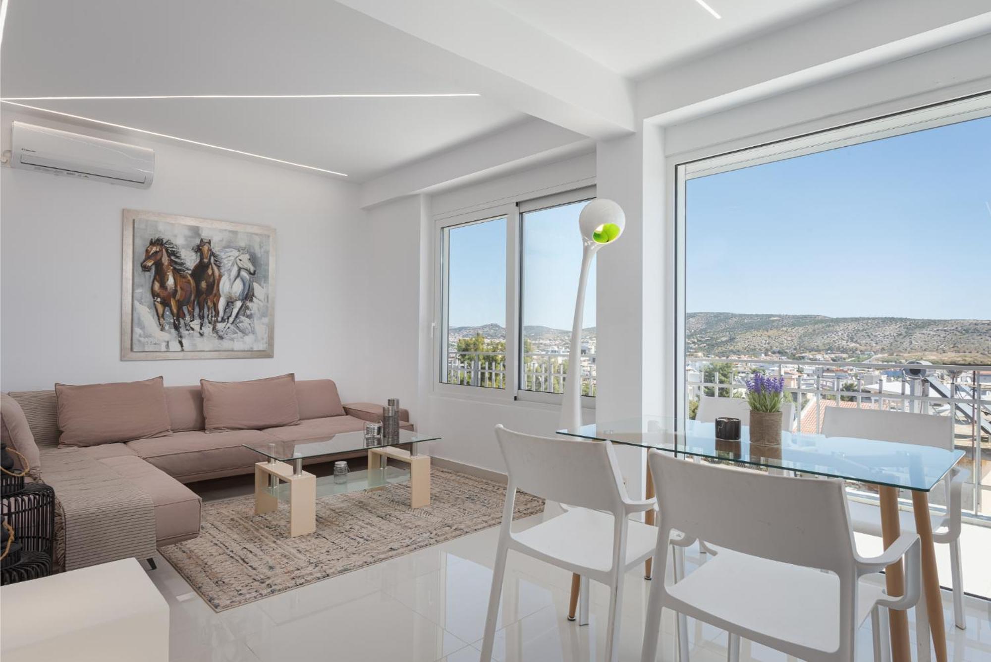 Athenian Riviera Penthouse Apartment Varkiza Esterno foto